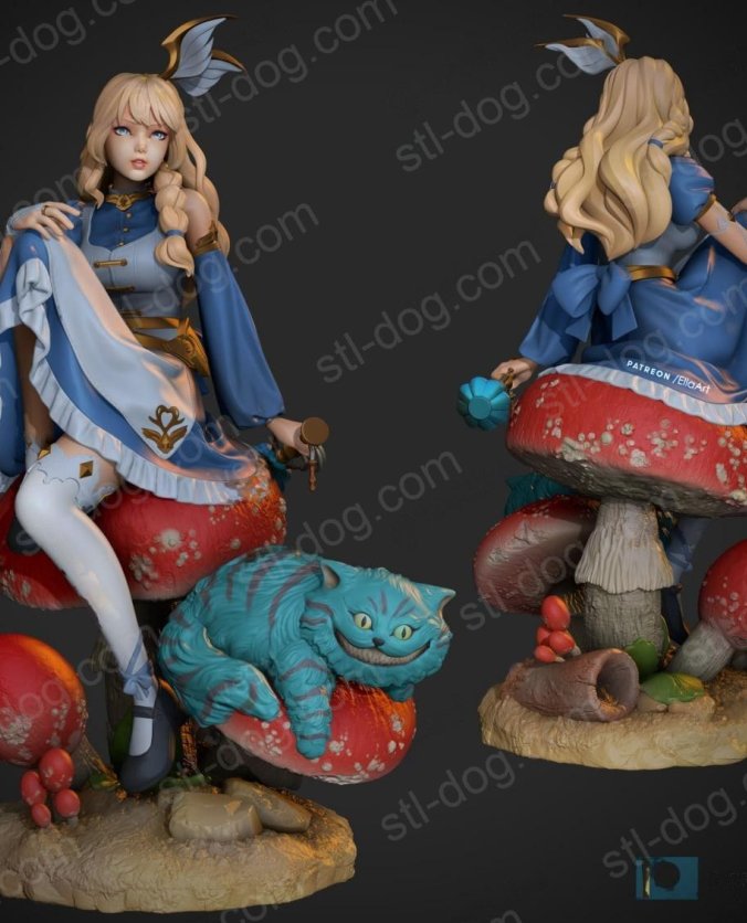 爱丽丝梦游仙境（Alice in Wonderland）v1.0 3D打印图纸